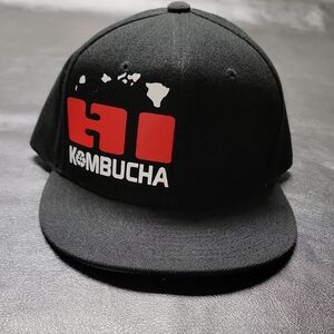 Black HI Kombucha Snapback Cap
